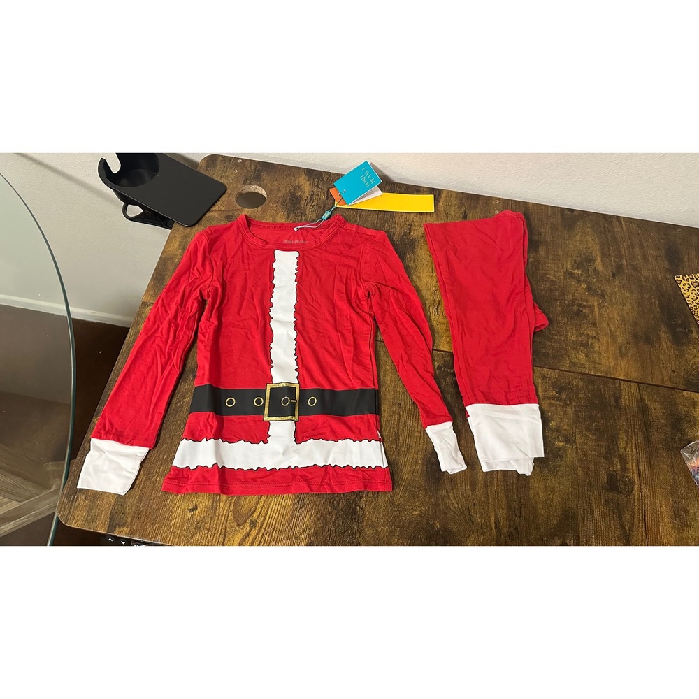Posh Peanut Santa Claus Bamboo Pajama Set Kids 5T-6T Red Christmas 2-Piece NWT